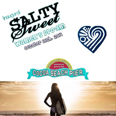 Salty Sweet Women's Pro-Am Surf Contest At The Cocoa Beach Pier