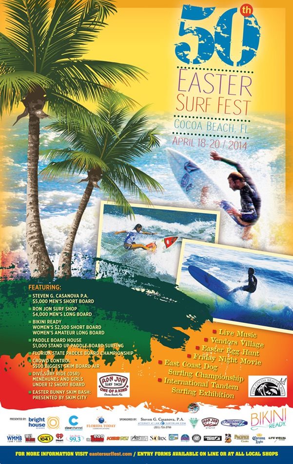 50th Annual Easter Surfing Festival in Cocoa Beach Florida