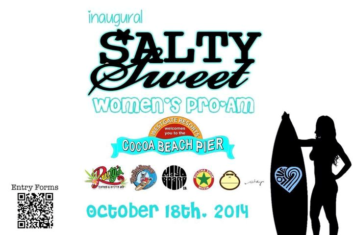 Salty Sweet Women's Pro-Am Surf Contest At The Cocoa Beach Pier