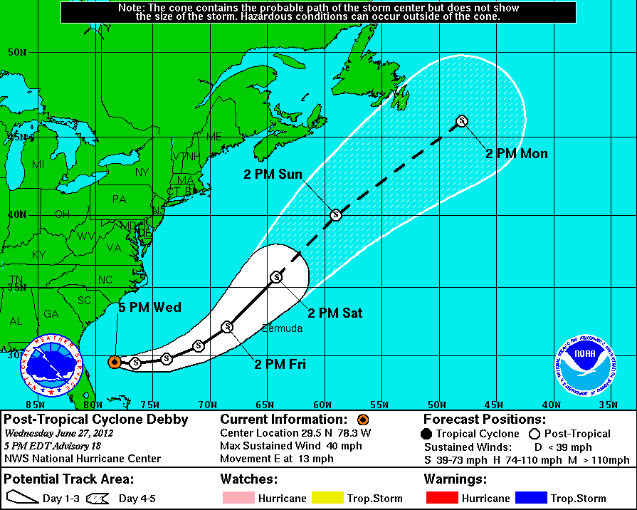 Post-Tropical Cyclone Debby - Florida Tropical Weather Forecast And ...