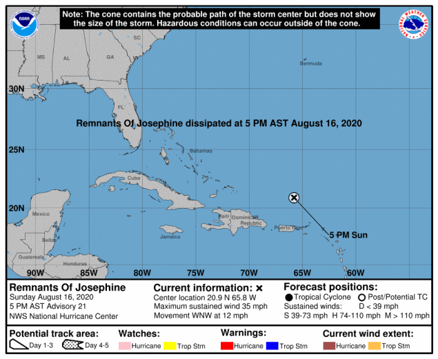 Remnants Of Josephine - Florida Tropical Weather Forecast and Hurricane ...