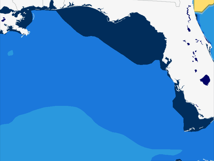 West Florida Swell Period Forecast and Gulf of Mexico Wave Model